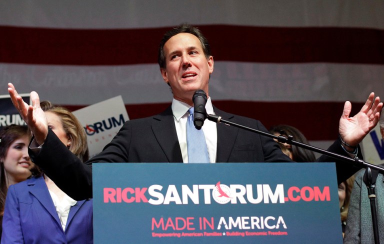 Santorum rides blue-collar vote to a photo finish in Ohio