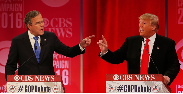 Donald Trump and Jeb Bush sparred over George W. Bush's legacy in a battle that could have a real impact on the South Carolina primary. (AP Photos)