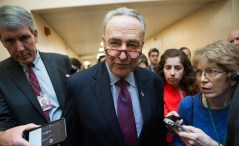 Schumer looking over his shoulder at progressives