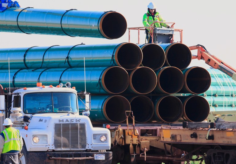 The nation's top appeals court imposed a temporary injunction on Friday, after meeting with the tribe and the Army Corps of Engineers. (AP Photo/Nati Harnik, File)