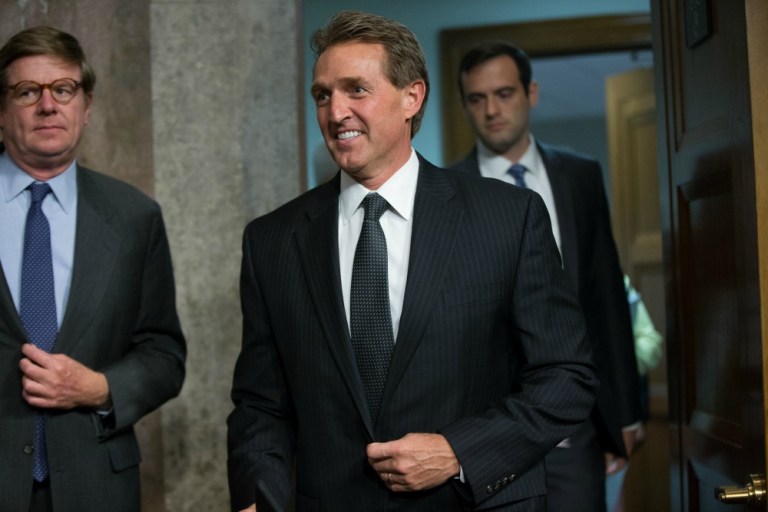 Jeff Flake's endorsement comes on the heels of Marco Rubio winning the endorsements of Sen. Thom Tillis, R-NC,, former Minnesota Gov. Tim Pawlenty and Nevada Sen. Dean Heller. (AP Photo)