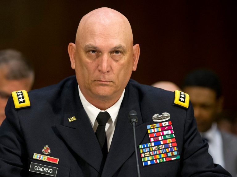 Army Chief of Staff Ray Odierno testifies on Capitol Hill in Washington on April 23. (AP Photo/J. Scott Applewhite, File)
