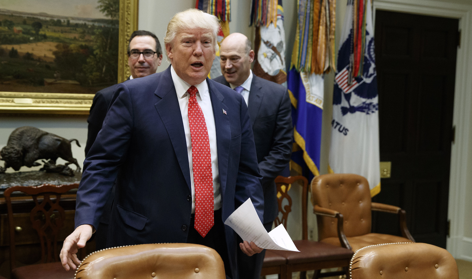 Trump tells FBI to find leakers of classified information ‘NOW’