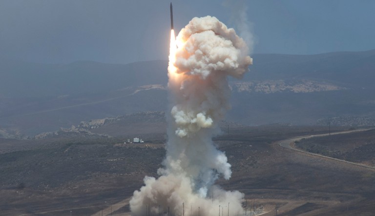 The bill would mandate an additional 28 Ground-Based Interceptors in both Alaska and California. (Missile Defense Agency photo)