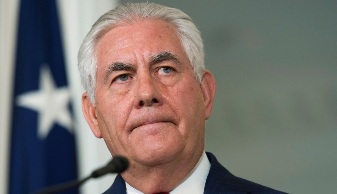 In response to recent reports that Tillerson called him a "moron" earlier this year, Trump claimed in an interview with Forbes that he would outperform his secretary of state on an IQ test. (AP Photo/Cliff Owen)