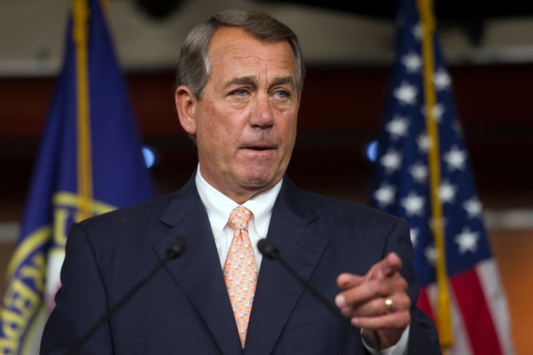 House Speaker John Boehner of Ohio said, 