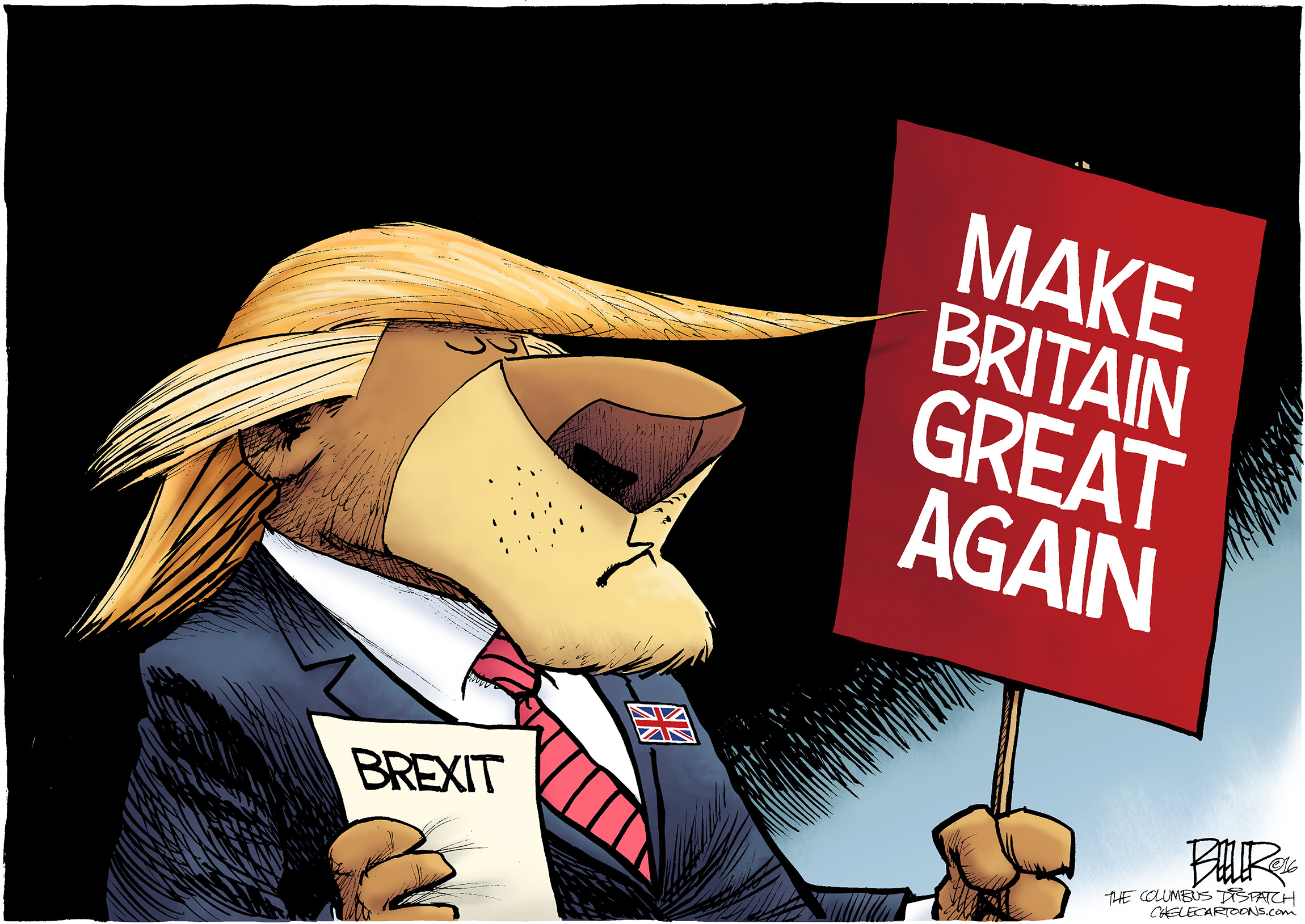 Editorial cartoon: Make Britain Great Again