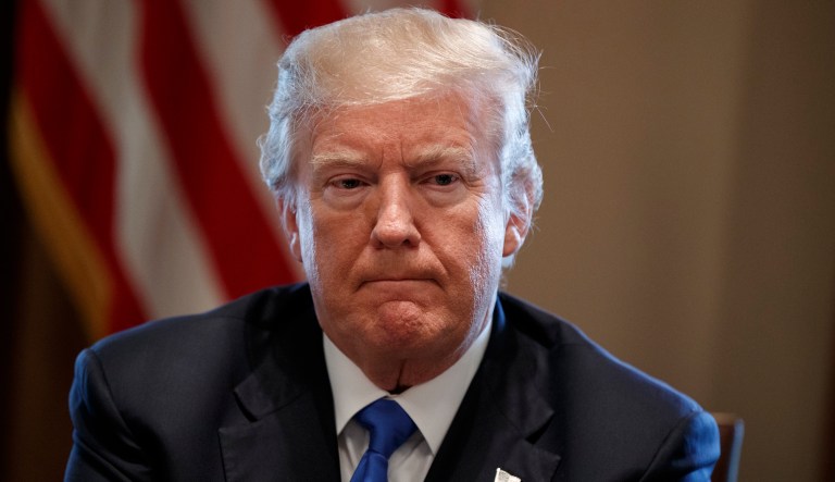 The Trump administration's Department of Health and Human Services says it is inclined to let states impose work requirements for childless, able-bodied adults in the Medicaid program. (AP Photo/Evan Vucci)