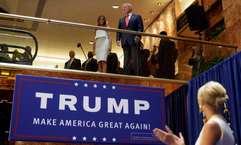 'I think people really dig it,' Trump says of his campaign and the lustre it has given his business. (AP Photo/Richard Drew, File)