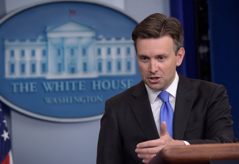 Earnest blamed the average premium spike on states led by mostly GOP governors that didn't expand Medicaid. (AP Photo/Susan Walsh)