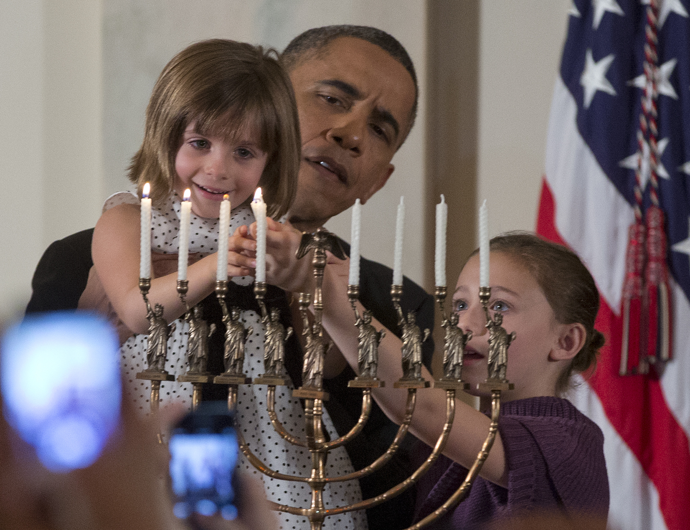 Obama celebrates end of Hanukkah at White House