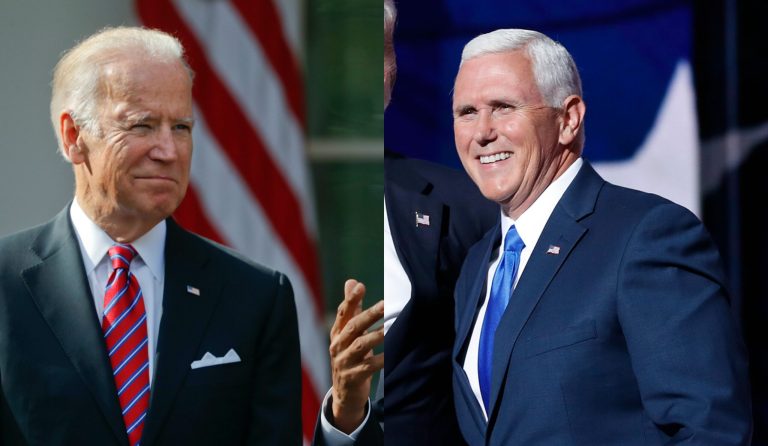 Vice President Joe Biden and his Republican successor Mike Pence discussed the United States' role in NATO. (AP Photos)