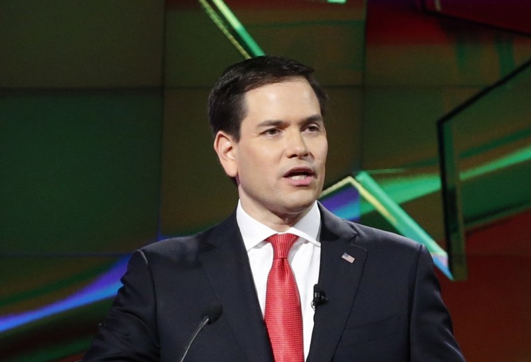Sen. Marco Rubio, R-Fla., is emerging as one of President-elect Trump's toughest early foreign policy critics in the Senate. (AP Photo/Wilfredo Lee)