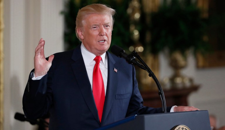 President Trump declared Thursday that U.S. relations with Russia are the worst they have ever been following new congressionally mandated sanctions against Vladimir Putin's country. (AP Photo/Alex Brandon, File)