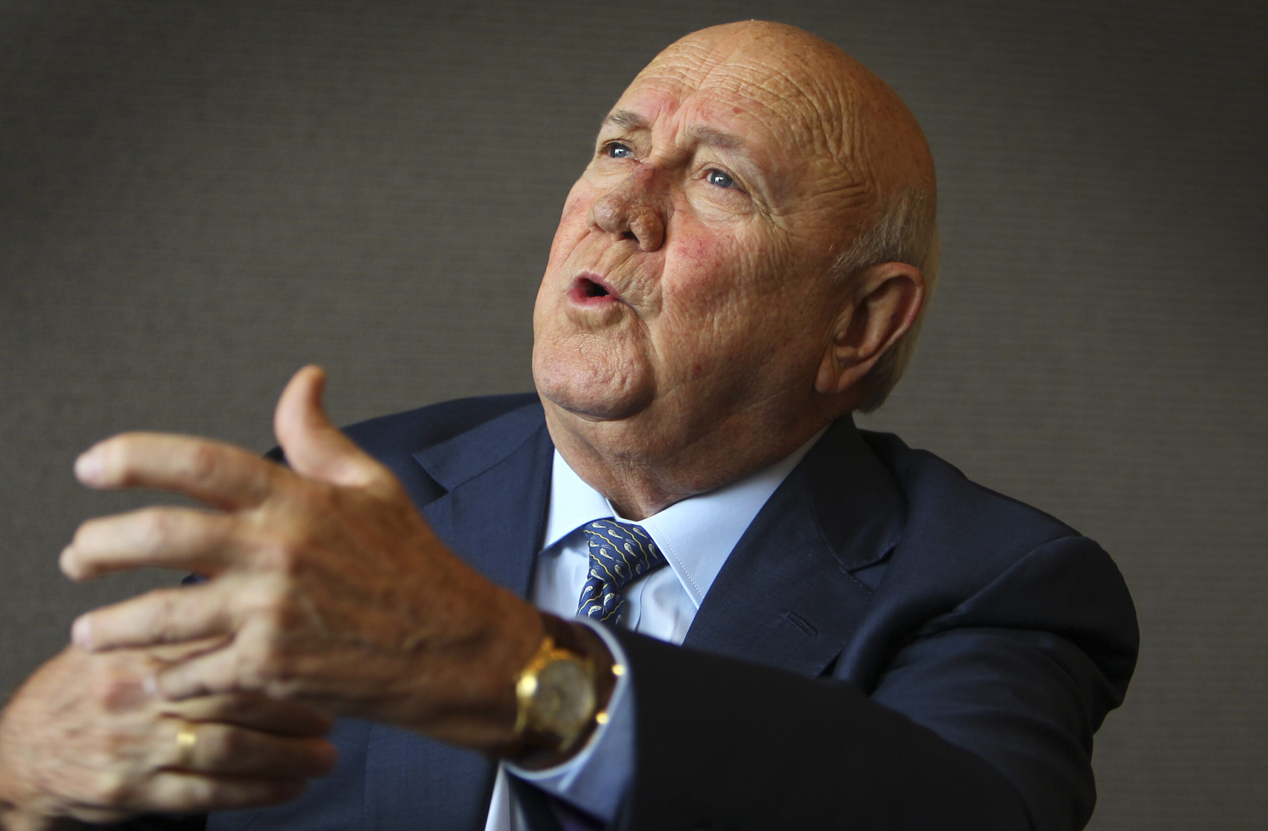 South Africa’s de Klerk: Israel must reach peace