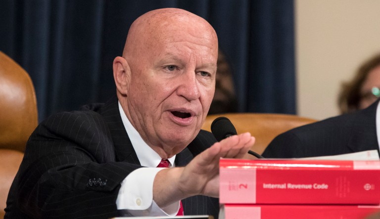 House Ways and Means Committee Chairman Kevin Brady, R-Texas, said that he is still considering including the individual mandate repeal in the tax bill, which was being marked up by his committee on Tuesday. (AP Photo/J. Scott Applewhite)