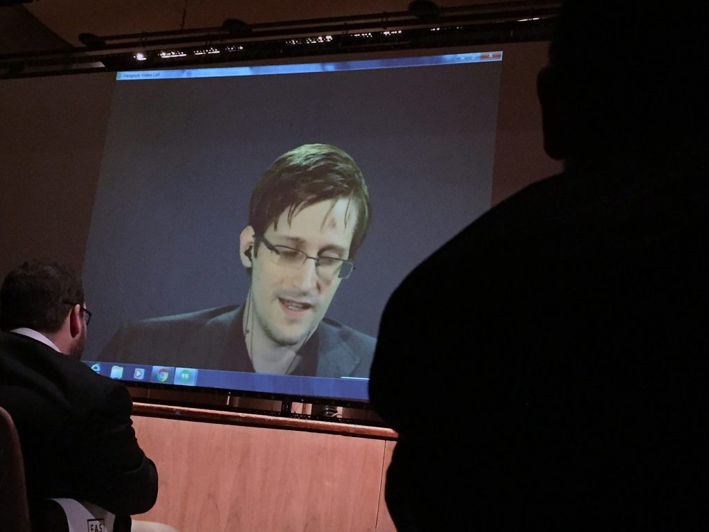Snowden mocks Trump for backing down from Sanders debate