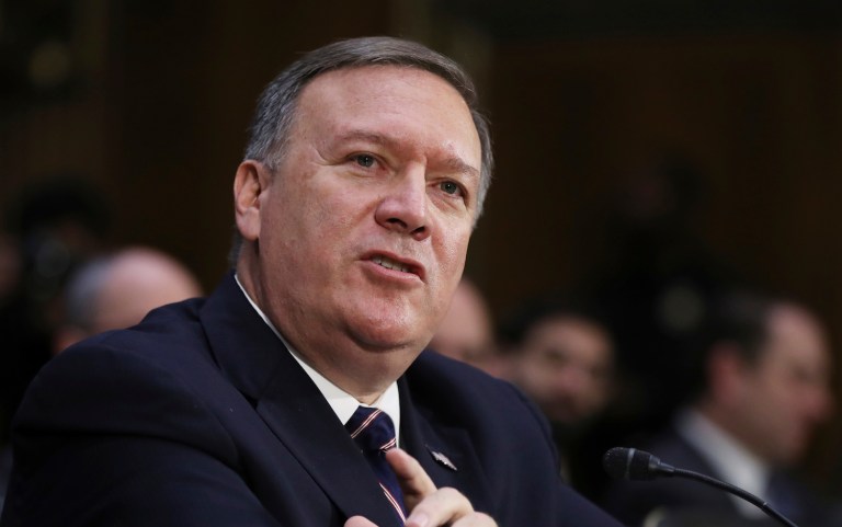 Pompeo sought to reassure Democrats that he would be a mainstream CIA director who would act within the law.