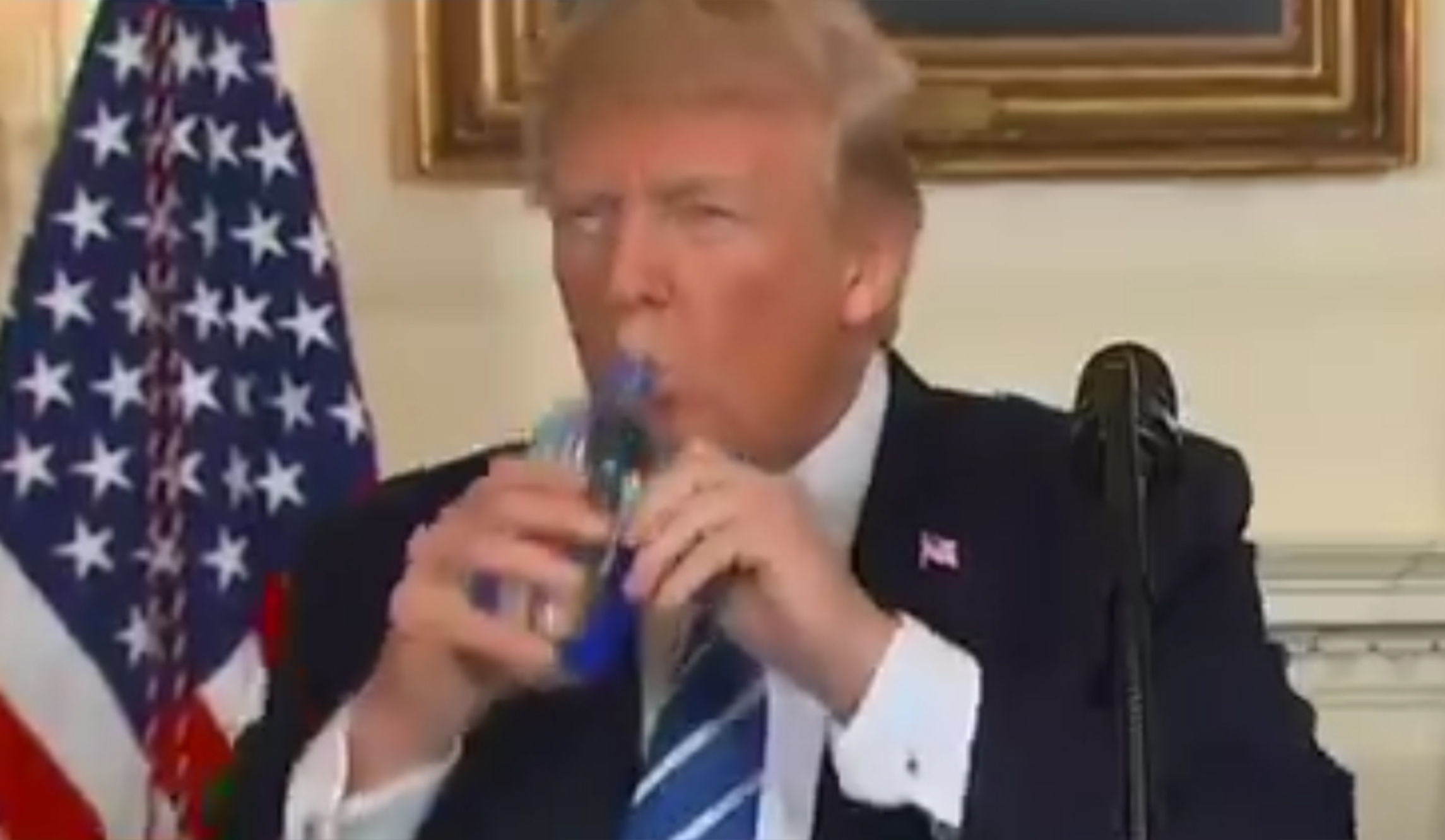 Fiji Water’s Wikipedia page immediately edited after Trump’s water sip