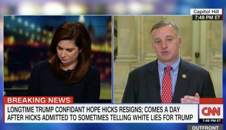 Rep. Tom Rooney, R-Fla., Tuesday lamented leaks that White House communications director Hope Hicks admitted to telling 