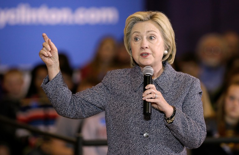 Democratic presidential candidate Hillary Clinton has recently delivered several speeches about fully integrating people with disabilities into the economy. (AP Photo/Charlie Neibergall)