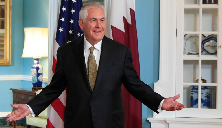 Last week, Iran deal supporters in the administration, led by Tillerson, talked Trump into sticking with the deal and certifying Iran compliance for the second time of his presidency. (AP Photo/Manuel Balce Ceneta)