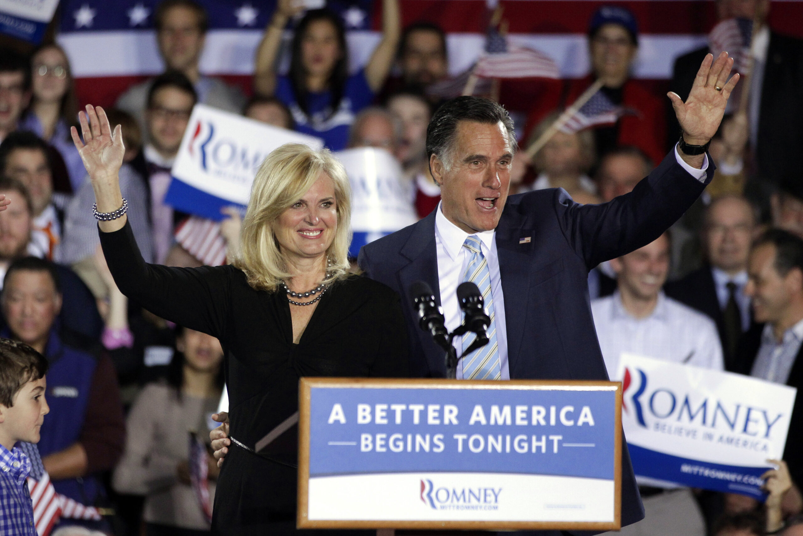 Declaring victory, Romney frames race ahead