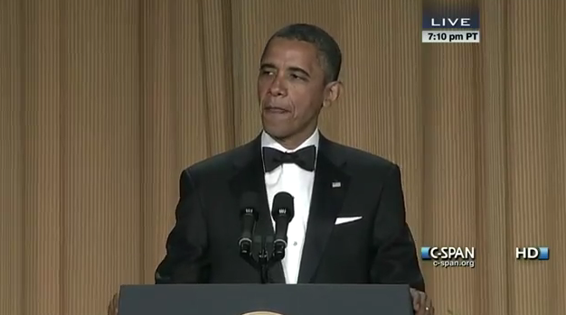 Video: Obama jokes about eating dogs at WHCD