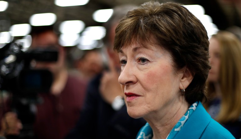 The ad urges Mainers to ask Sen. Susan Collins to vote against the final Republican tax plan. (AP)