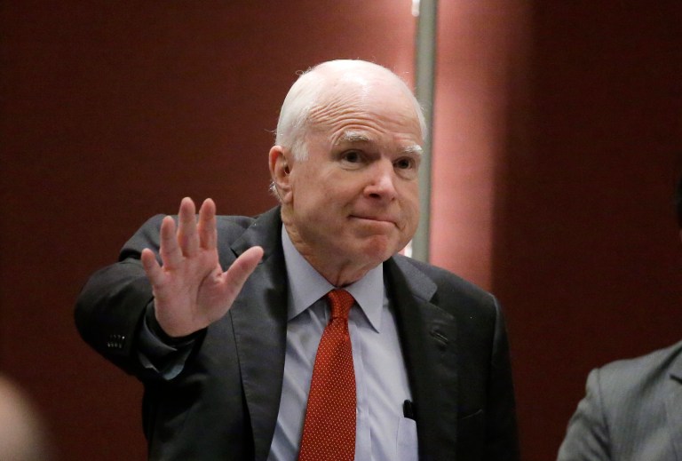 The Arizona Republican has pledged to make reduction in wasteful military spending his top priority. (AP Photo/Wong Maye-E)