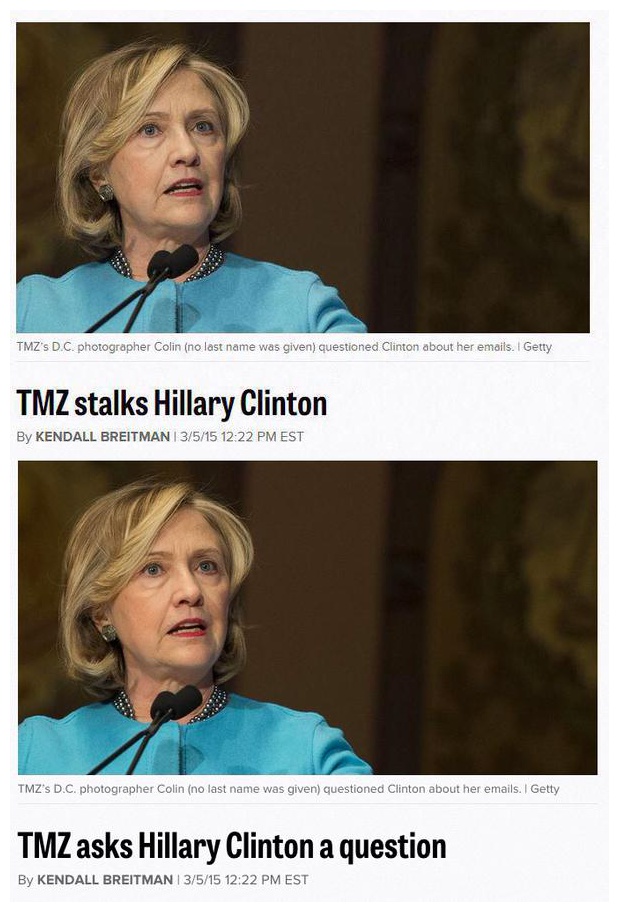 Politico accuses journalist of stalking Hillary Clinton