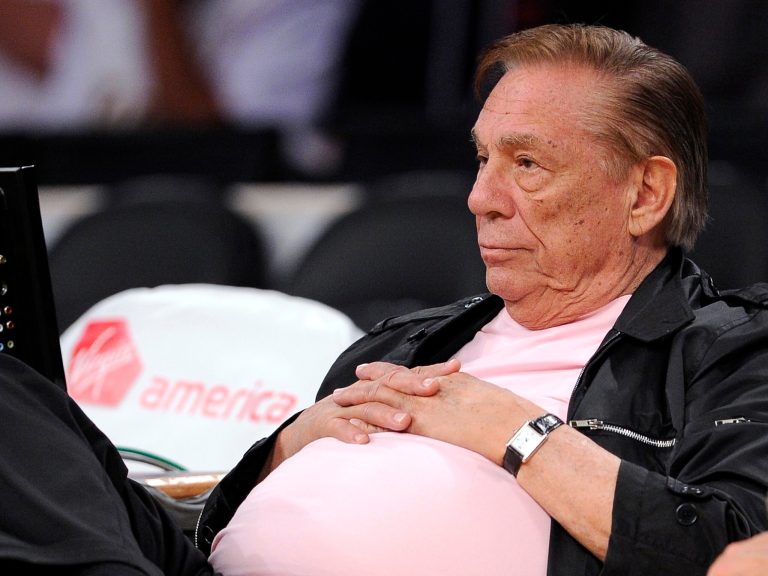 FILE - In this Oct. 17, 2010 file photo, Los Angeles Clippers team owner Donald Sterling watches his team play in Los Angeles. Sterling agreed Wednesday June 4, 2014 to sign off on selling the team he has owned for 33 years to former Microsoft CEO Steve Ballmer for $2 billion, bringing the possibility of a resolution to weeks of rumors, uncertainty and looming possibilities for legal action.  (AP Photo/Mark J. Terrill, File)