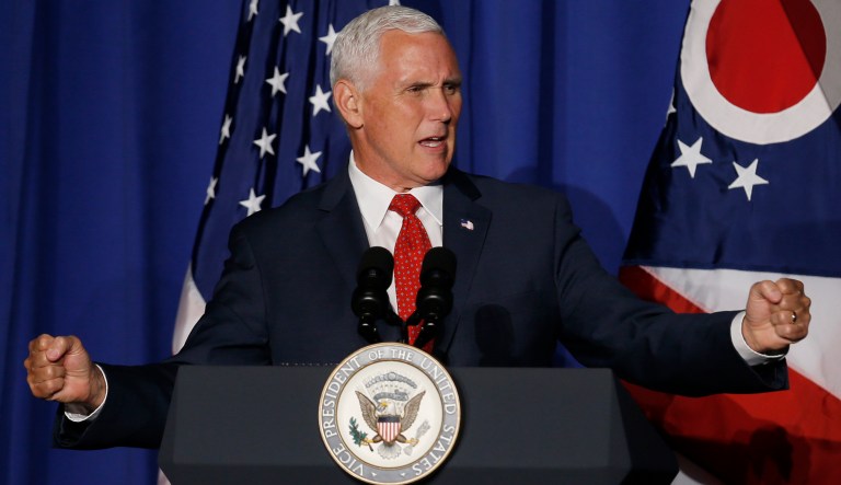 More than 100 lawmakers attended the event for Pence's leadership PAC, called Great America Committee. (AP Photo/Jay LaPrete)