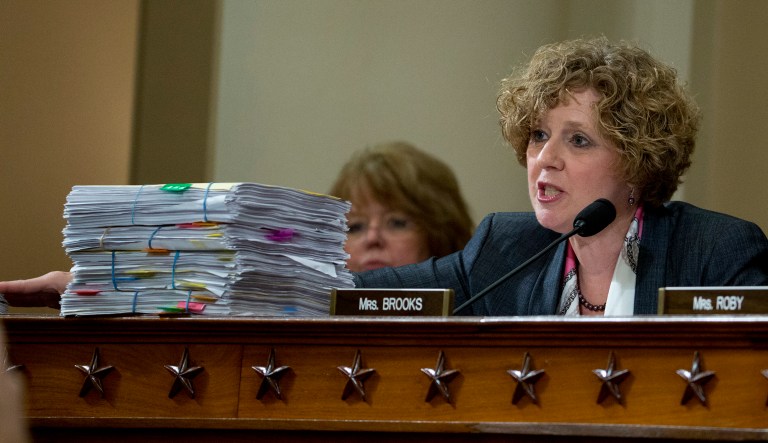 House Ethics Committee chairwoman Rep. Susan Brooks, R-Ind., said she is not aware of the sexual harassment complaints of two lawmakers. 