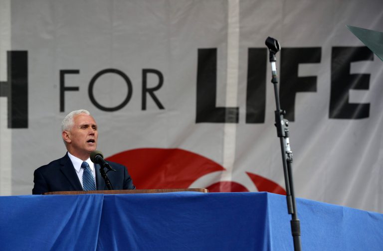 Vice President Mike Pence called on the thousands of abortion protestors gathered in Washington, D.C. to embrace 