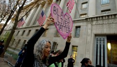 Before laughing at Sessions, the Code Pink protester screamed at Condoleezza Rice and smeared fake blood on the Capitol
