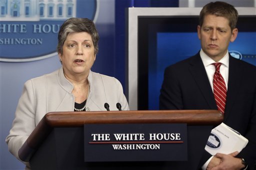 Department of Homeland Security Secretary Janet Napolitano announced that the department has started releasing some illegal immigrants prior to sequestration budget cuts. (Photo: Charles Dharapak/AP)