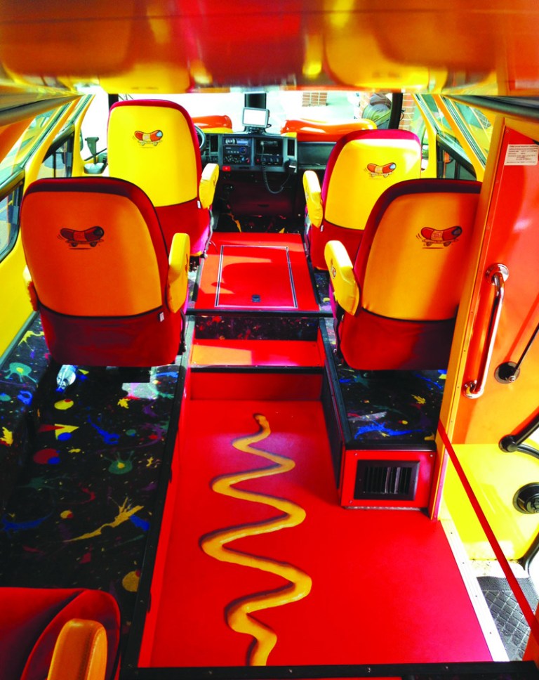 Courtesy photo
Inside the Wienermobile.