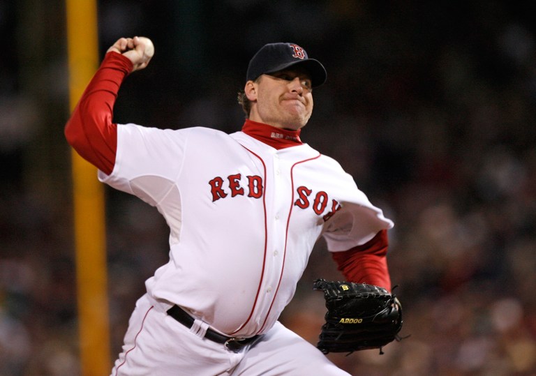 Former Boston Red Sox pitcher Curt Schilling said in his mind, the decision has been made, but he still has to confer with his family before anything is official. (AP Photo/Kathy Willens, File)