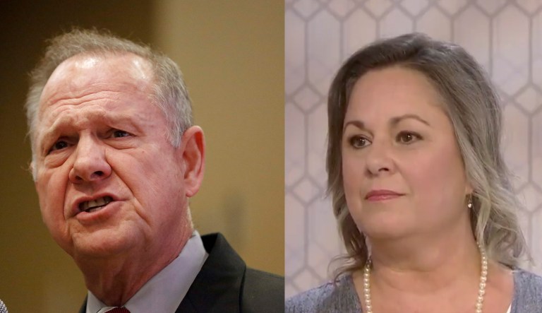 A Moore campaign staffer said Leigh Corfman, one of several women who have come forward with allegations against Moore, was lying when she claimed the former judge would pick her up around the corner from her mother's house when she was barely a teenager and take her back to his home. (AP)