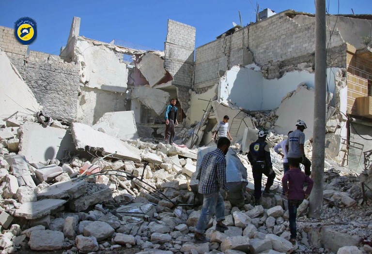 Russian and Syrian attacks on humanitarian aid workers, in the face of U.S. attempts to broker a cease-fire, have raised the possibility that jihadists could once again find favor with some of Assad's enemies. (Syrian Civil Defense White Helmets via AP)