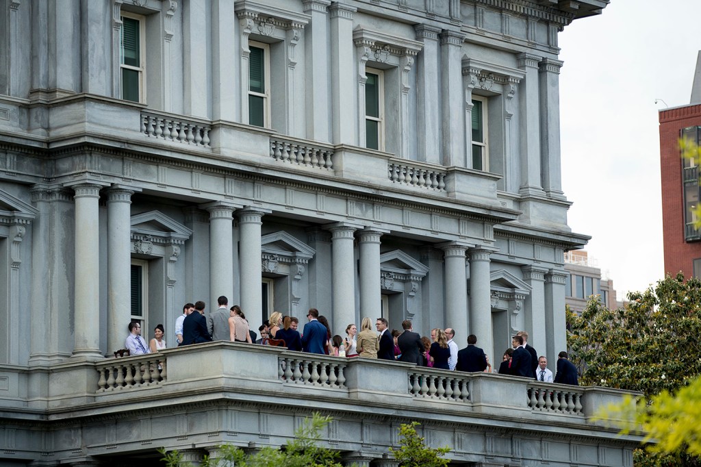 White House aides caught drinking on balcony after long week