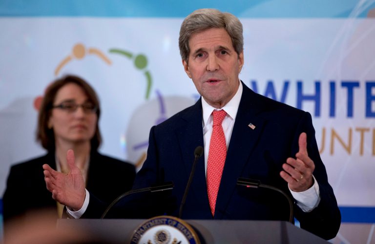 Secretary of State John Kerry, joined by Under Secretary of State Sarah Sewall. NewÂ legislation that would require the State Department to do more to ensure minorities and women are employed there, and force it to report to Congress every four years on the steps it takes to 