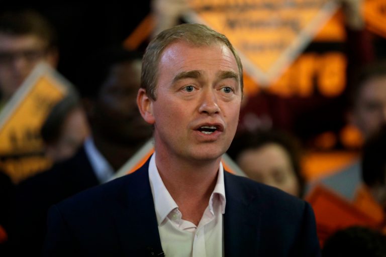 Tim Farron, the leader of the Liberal Democrats party, had to resign despite backing transgender and gay marriage rights. The Left has increasingly become a bigoted bunch toward religious people. (AP Photo/Matt Dunham)