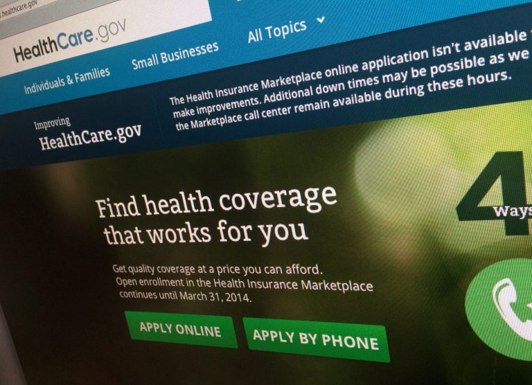 The federal healthcare.gov website was plagued by a variety of technical glitches. (AP Photo/Jon Elswick)