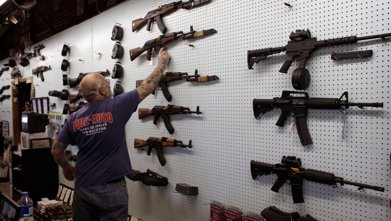 There was a ban on assault weapons but it expired in 2004 and efforts to extend it have failed in recent years in Congress. (AP Photo/Brennan Linsley)