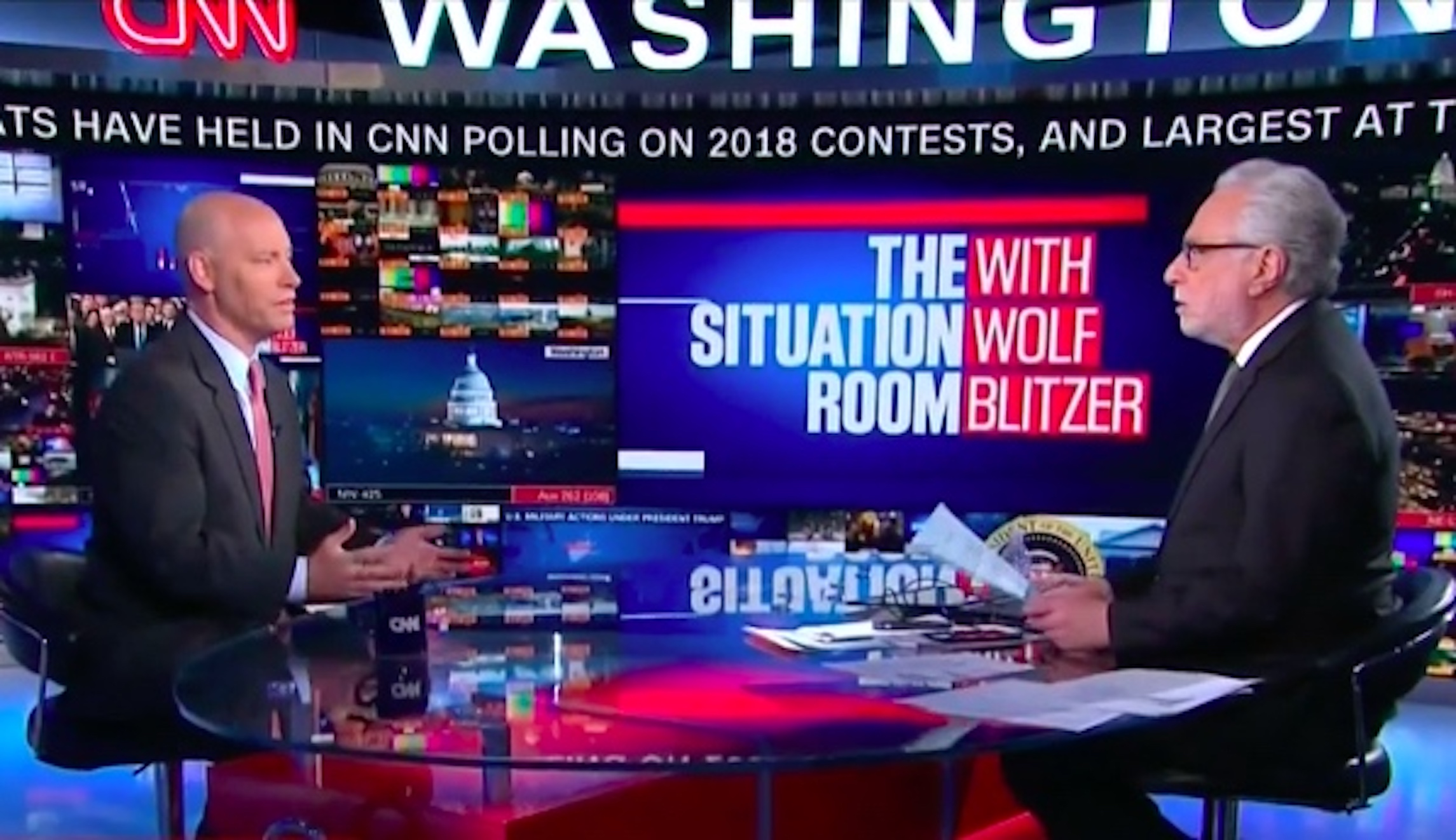 CNN’s Wolf Blitzer showers praise on Trump for opening up immigration meeting to press
