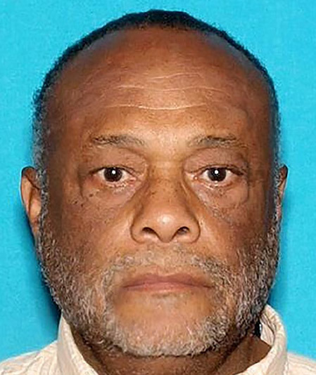 This undated photo provided by the Los Angeles County Sheriff's Department shows John Wayne Whitmore. On Tuesday, July 22, 2014, officials said surveillance video shows the 65-year-old artist was beaten by two female suspects on June 13, 2014 while standing on a Metro Blue Line train platform in South Los Angeles. (AP Photo/Los Angeles County Sheriff's Department)
