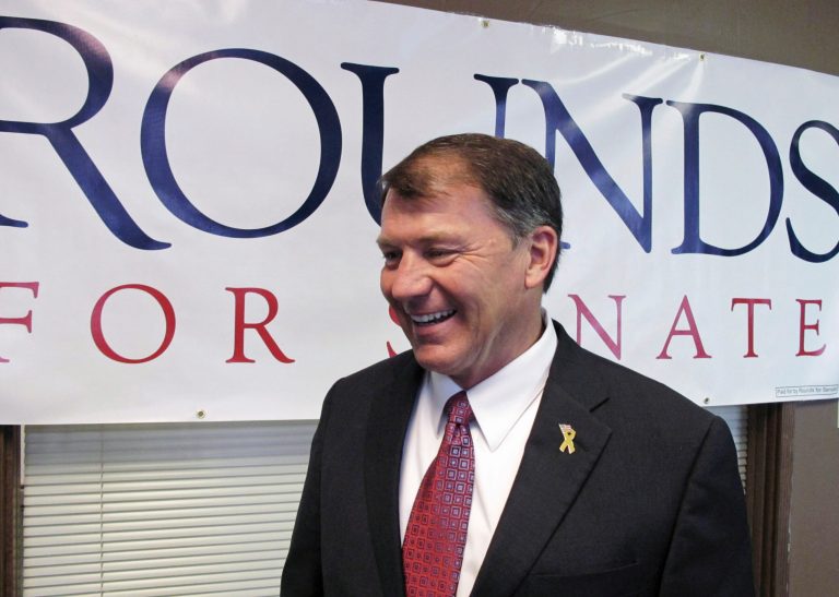 NRSC Executive Director Rob Collins told reporters that former South Dakota Gov. Mike Rounds had a lead of 6 to 7 points. (AP Photo/Nora Hertel, File)
