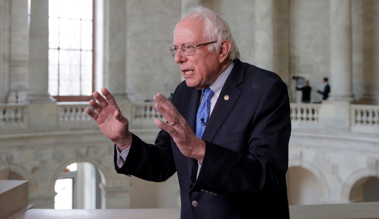 Sanders said in his speech the U.S. should adopt a single-payer system. (AP Photo/J. Scott Applewhite, File)